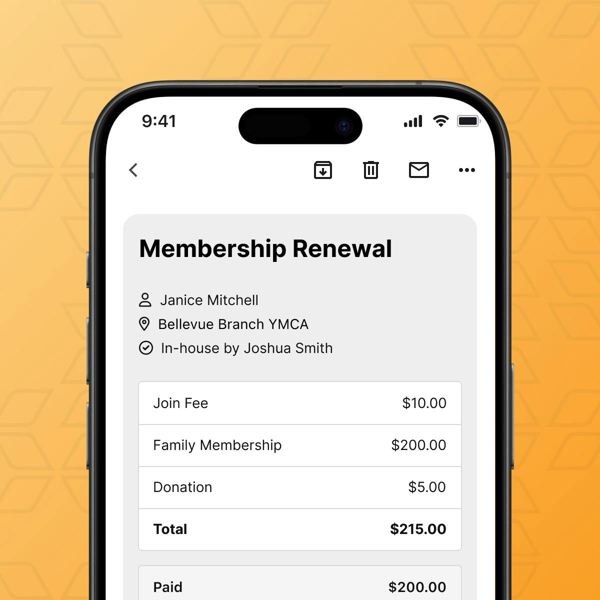 Membership renewal in Daxko's nonprofit CRM software, utilizing member data to boost engagement and conversions.