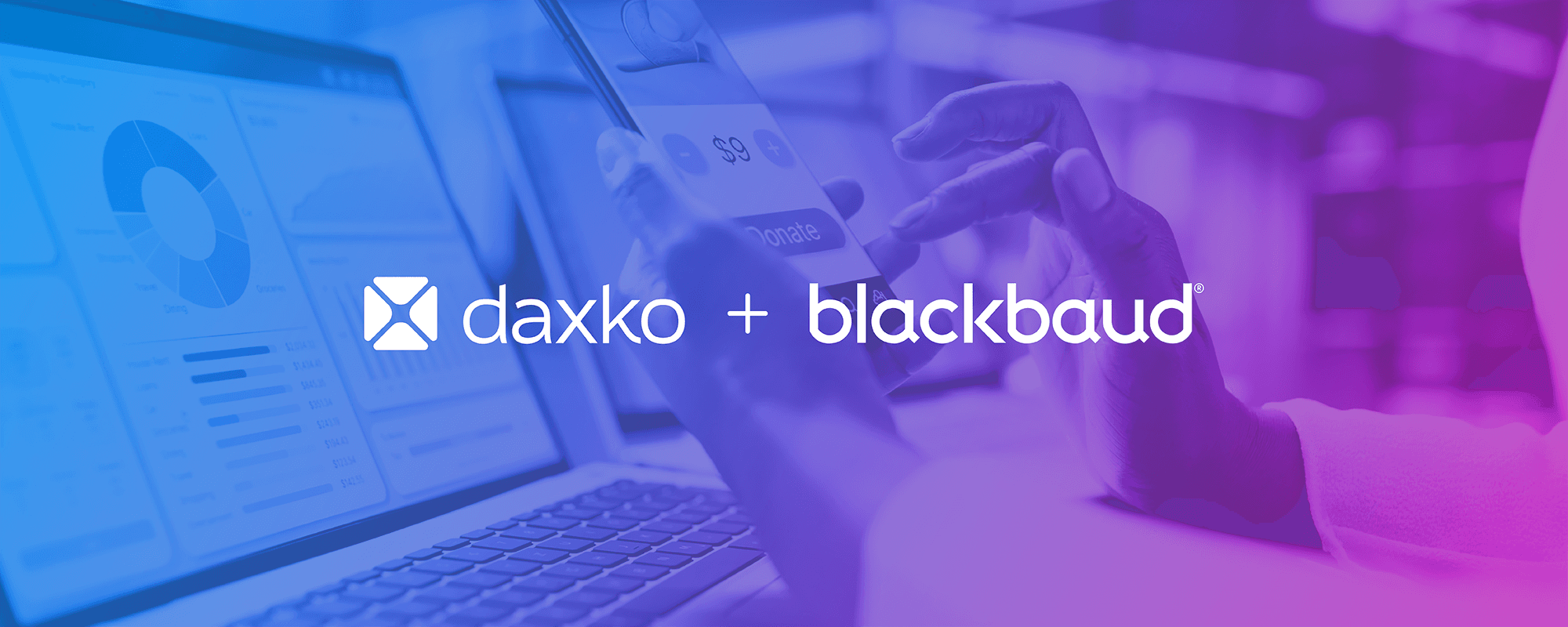 Daxko and Blackbaud logos