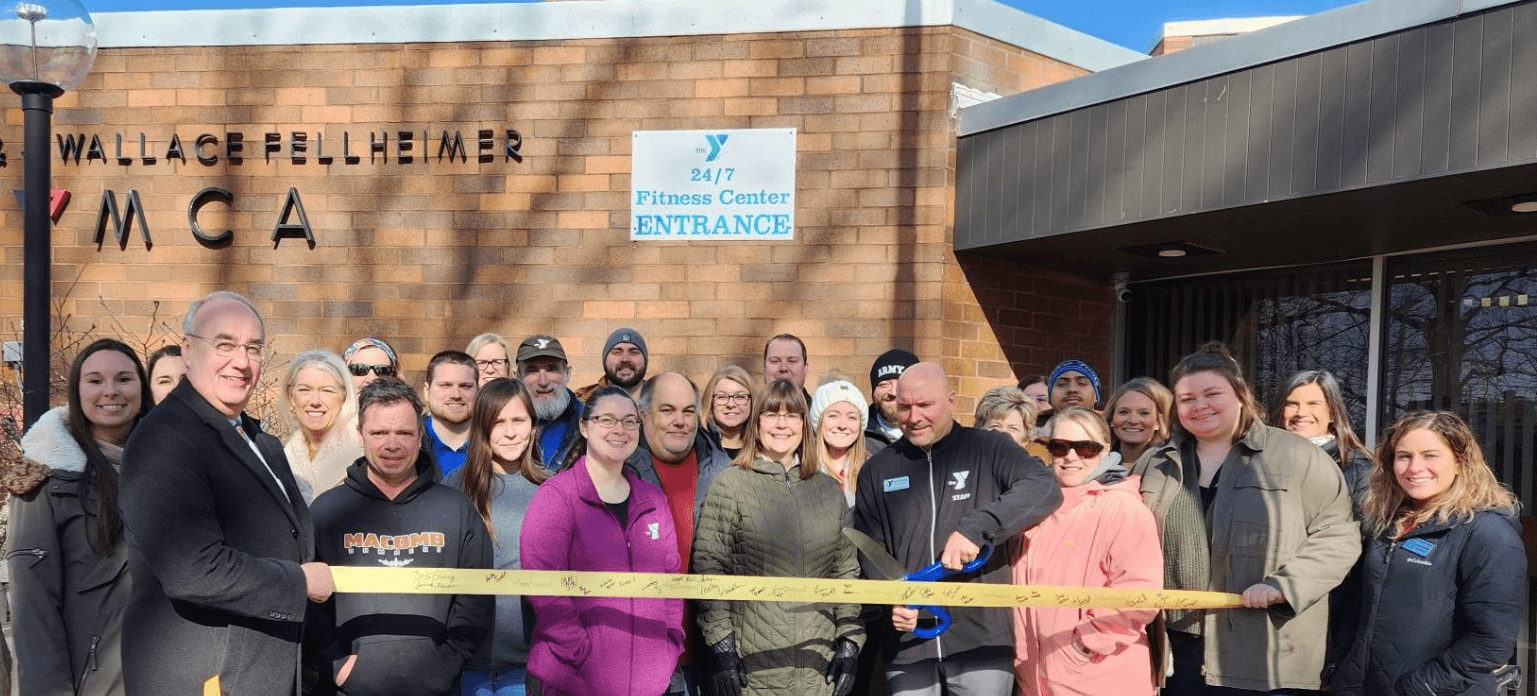 Ribbon cutting at the YMCA of McDonough county
