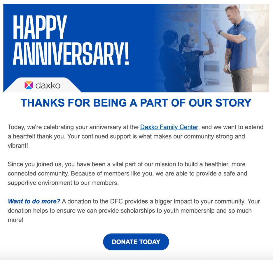One-Year Anniversary + Giving Ask